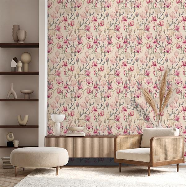 PARATO DESIGNER WALLS IN/TNT FLOWERS CREAM  0,50X10,05 MT