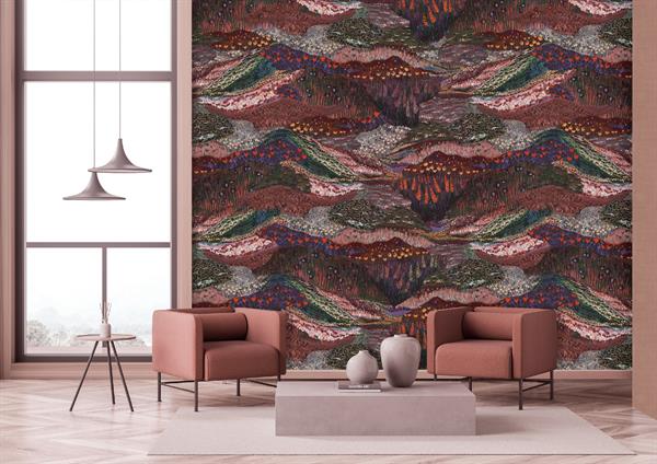 PARATO DESIGNER WALLS IN/TNT FOLIAGE VIOLET 2,12X3H. MT (4 TELI)