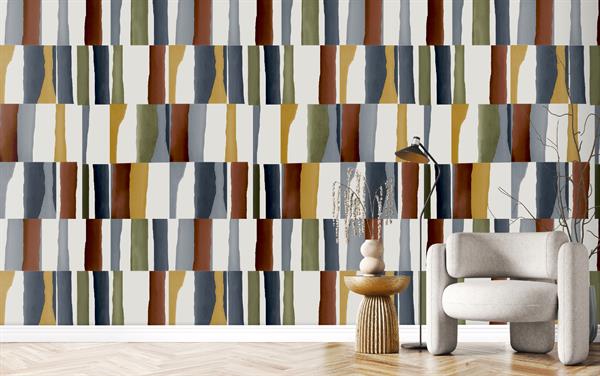 PARATO FEATURE WALLS PVC/TNT TILES MULTI.1,06X2,80H MT (2 TELI)