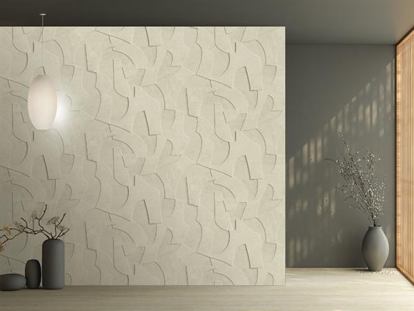 PARATO FEATURE WALLS PVC/TNT DESIGN BEIGE 2,12X2,80H MT (4 TELI)