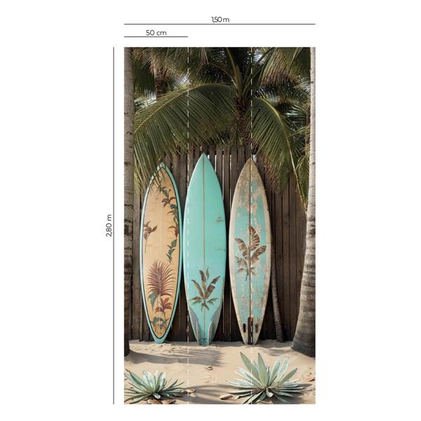 PANNELLO  LES AVENTURES /LILYBETH  TNT SURF PALME 1,50X2,80H MT