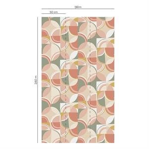 PANNELLO  LES AVENTURES /LILYBETH  TNT DESIGN ROSA 1,50X2,80H MT