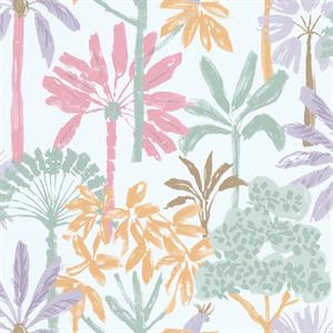 PARATO LES AVENTURES    /LILYBETH  TNT FOLIAGE BIANCO 0,53X10,05