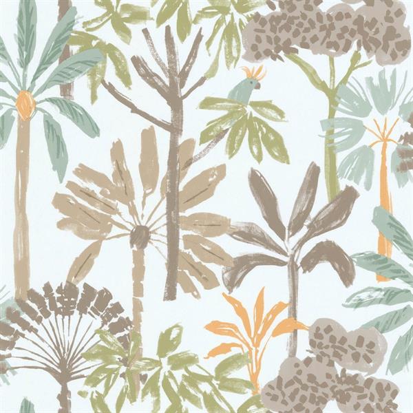 PARATO LES AVENTURES    /LILYBETH  TNT FOLIAGE BIANCO 0,53X10,05