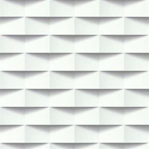 PARATO REALITY4 PVC/TNT  GEOM.WHITE 10,05X0,53MT