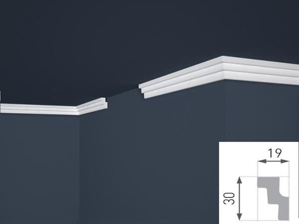 CORNICE POLISTIRENE 3X1.9X200CM CF 170 pz